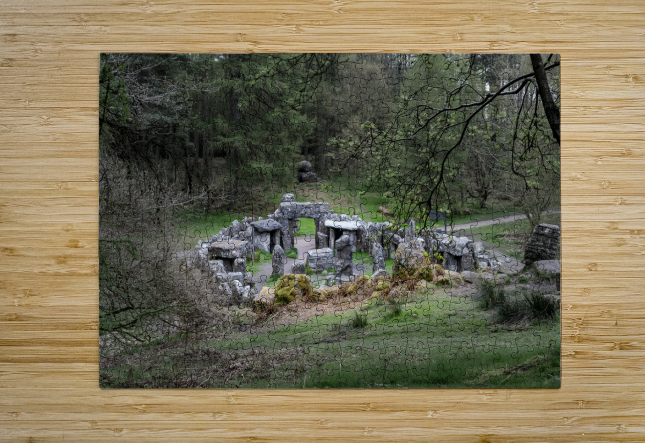Standing stones of the Druids Plantation in Nidderdale Steve Heap Puzzle printing
