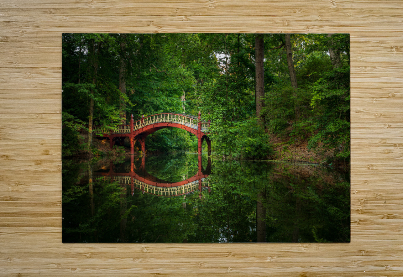 Crim Dell bridge at William and Mary college Steve Heap Puzzle printing