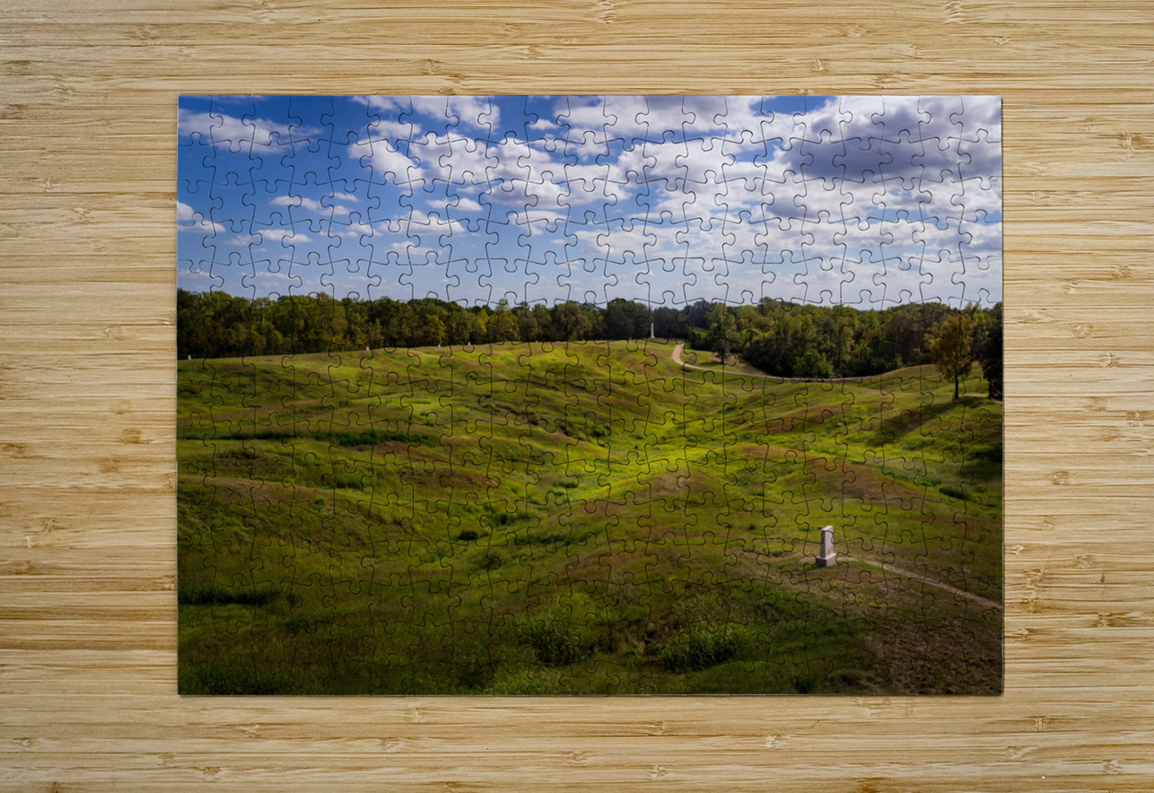 Battlefield in National Park for the Vicksburg siege in Mississi Steve Heap Puzzle printing
