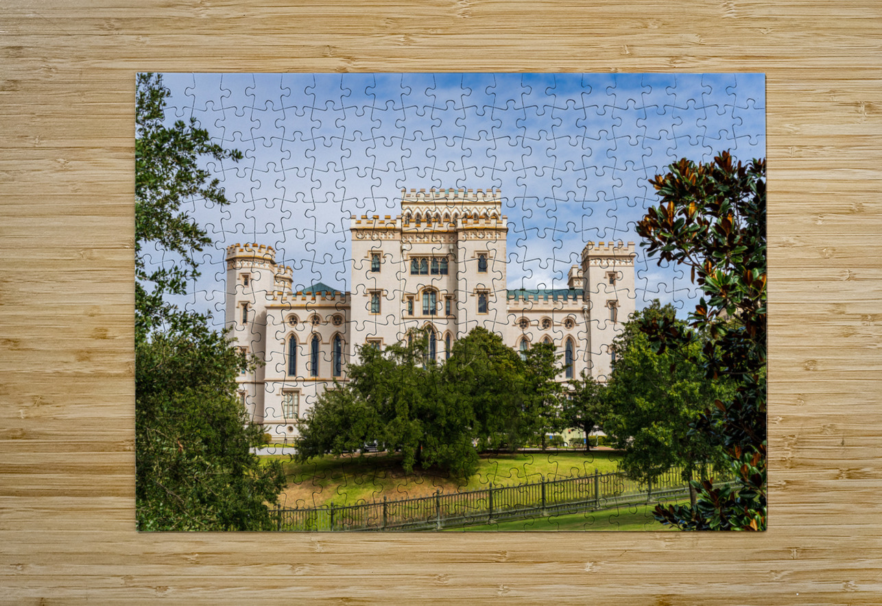 Castle of Baton Rouge or old capitol building in Louisiana Steve Heap Puzzle printing