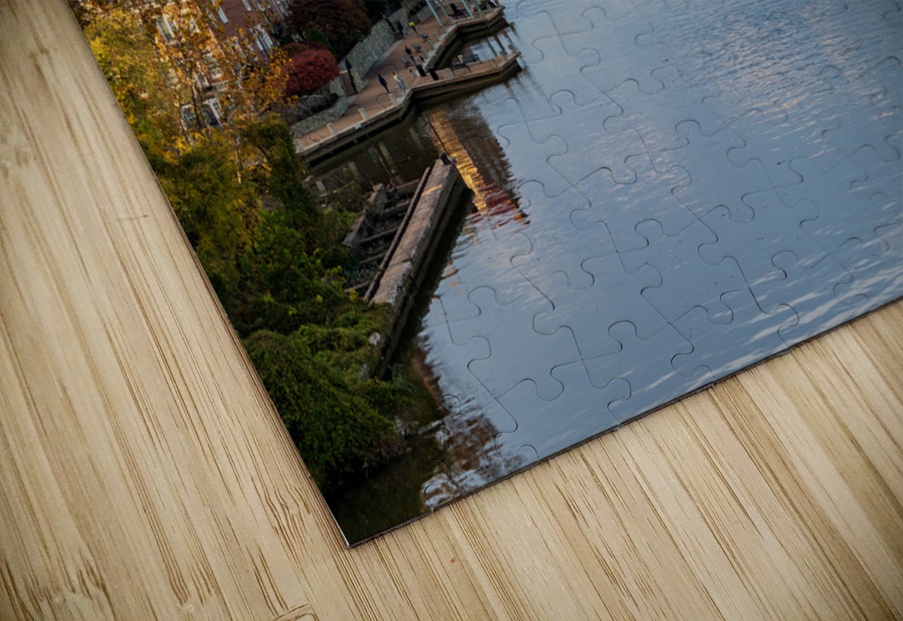 Waterfront of city of Alexandria in Virginia at sunset Steve Heap Puzzle