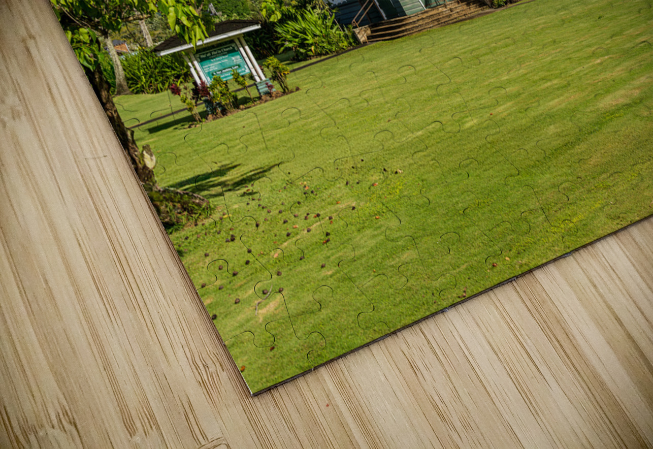 Waioli Huiia Church stands in Hanalei Kauai with the majestic  Steve Heap Puzzle