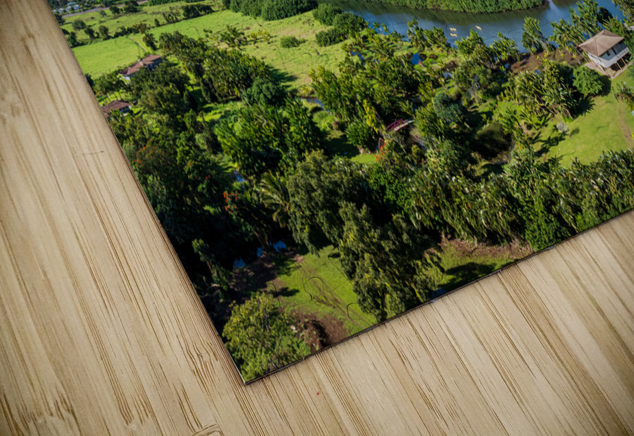 Panoramic aerial view of Hanalei Bay verdant landscape  Steve Heap Puzzle
