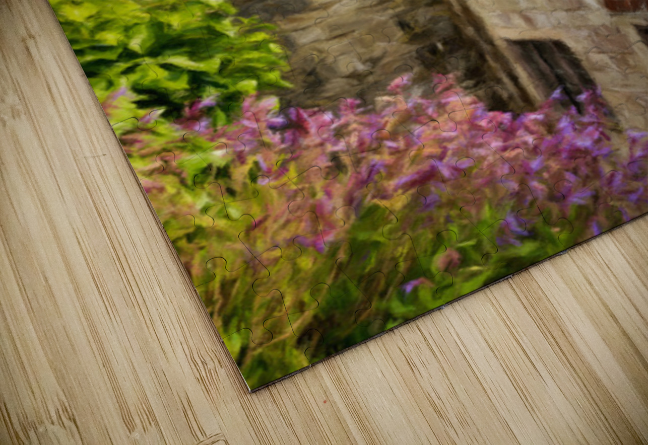 Digital oil painting of Yarmouth Castle building with red tiled  Steve Heap Puzzle