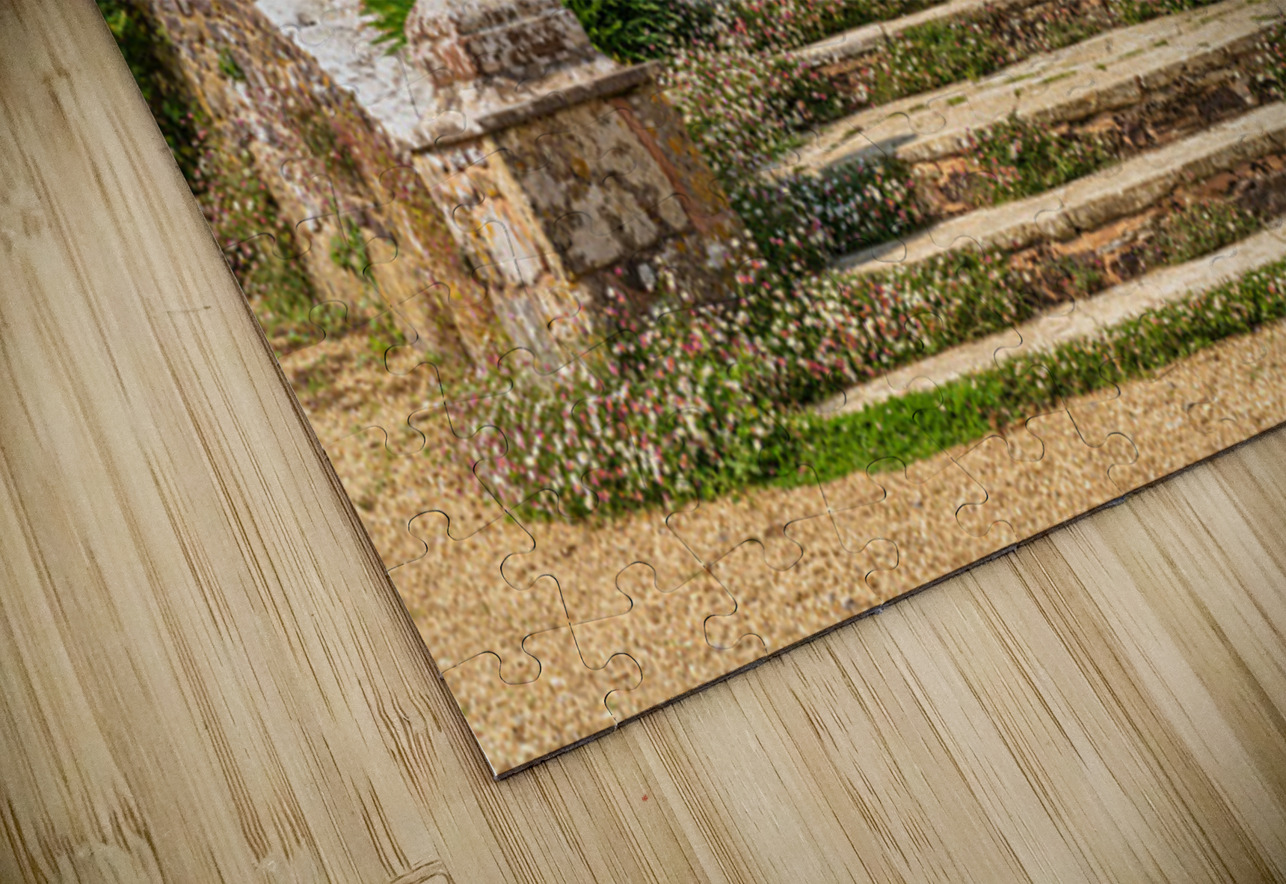 Stone steps into a hedged flower garden on the Isle of Wight Steve Heap Puzzle