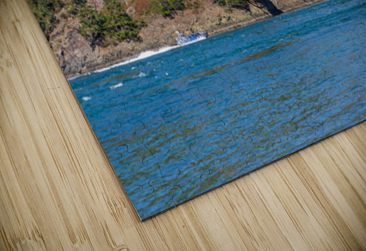 Island Whaler tour sails on Deception Pass under historic cantil Steve Heap Puzzle
