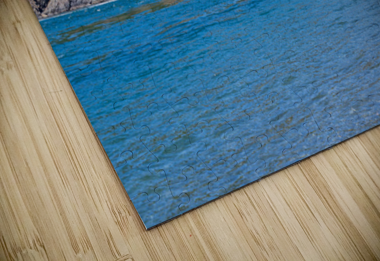 Turbulent water of Deception Pass under historic cantilevered br Steve Heap Puzzle
