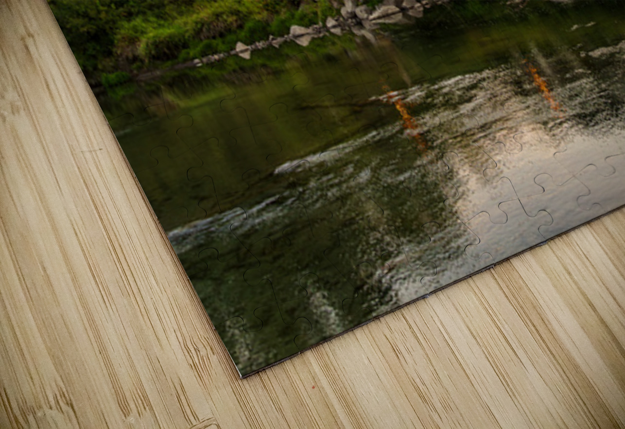 Hotel at dawn by River Wenatchee in Alpine German town of Leaven Steve Heap Puzzle