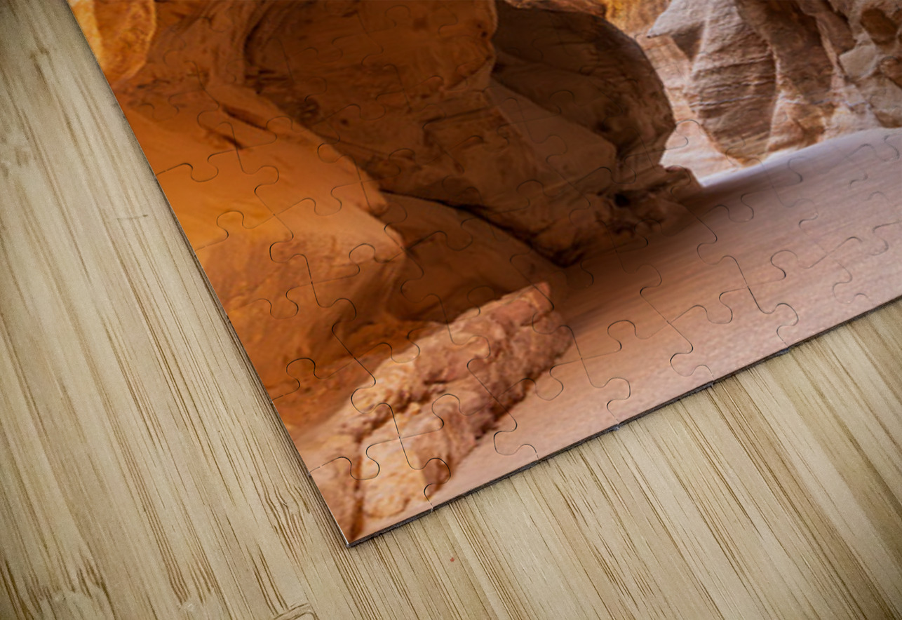 Narrow gorge of the Siq entering Petra Steve Heap Puzzle