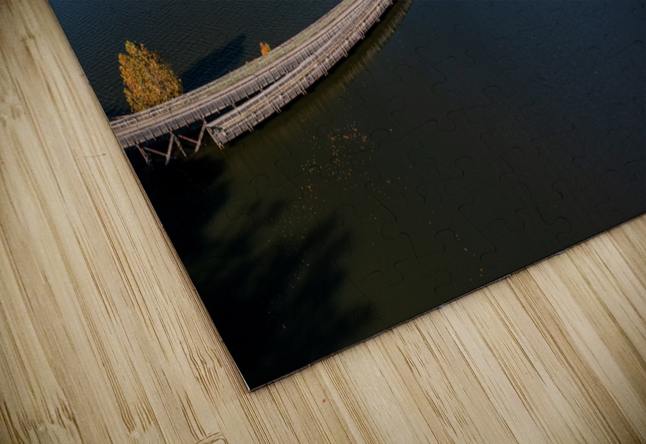 Fall colors surround the lake and trail at Cheat Lake Park Steve Heap Puzzle