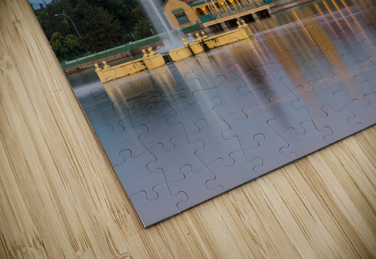 City Park in Denver with boathouse Ferril Lake Steve Heap Puzzle