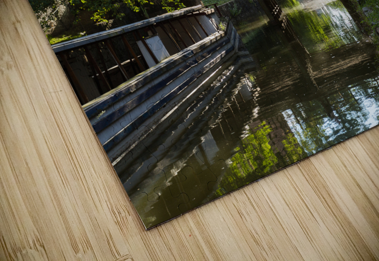 Wooden bridge on the old canal in Georgetown Washington DC Steve Heap Puzzle