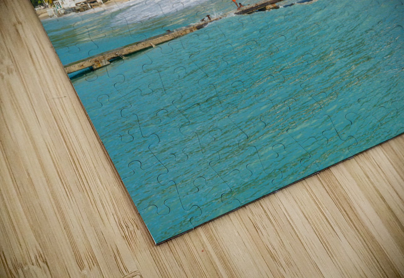 Beach at Grand Case in St Martin Caribbean Steve Heap Puzzle