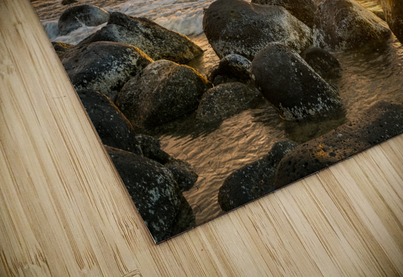 Sunset over rocks from Kee Beach Steve Heap Puzzle