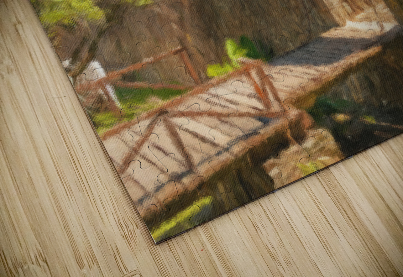 Oil painting of gate in town walls in Colonia del Sacramento Steve Heap Puzzle