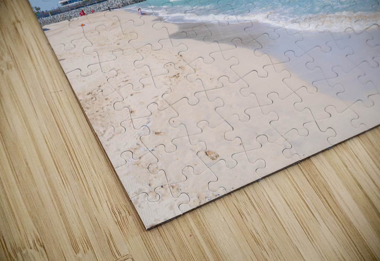 Iconic Burj al Arab behind newly constructed Marsa al Arab hotel Steve Heap Puzzle