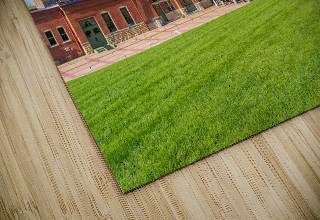 Historic Dubuque Star Brewery alongside Mississippi river Steve Heap Puzzle