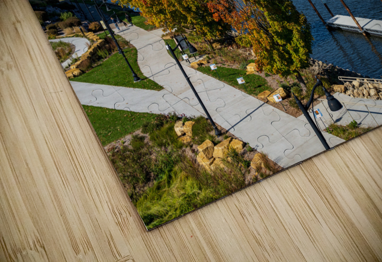 Garden alongside the Mississippi River in Wabasha Minnesota Steve Heap Puzzle