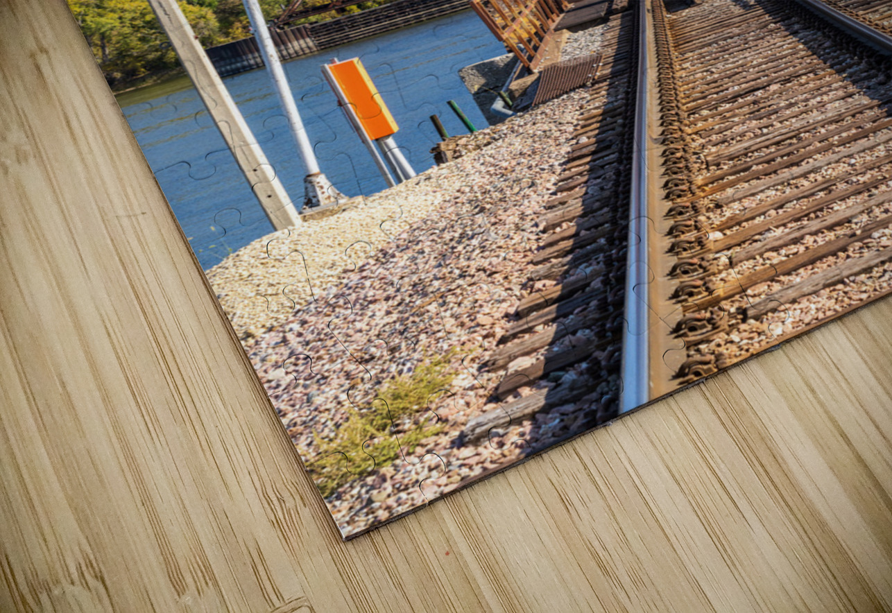 Historic rail bridge between Dubuque Iowa and East Dubuque Steve Heap Puzzle
