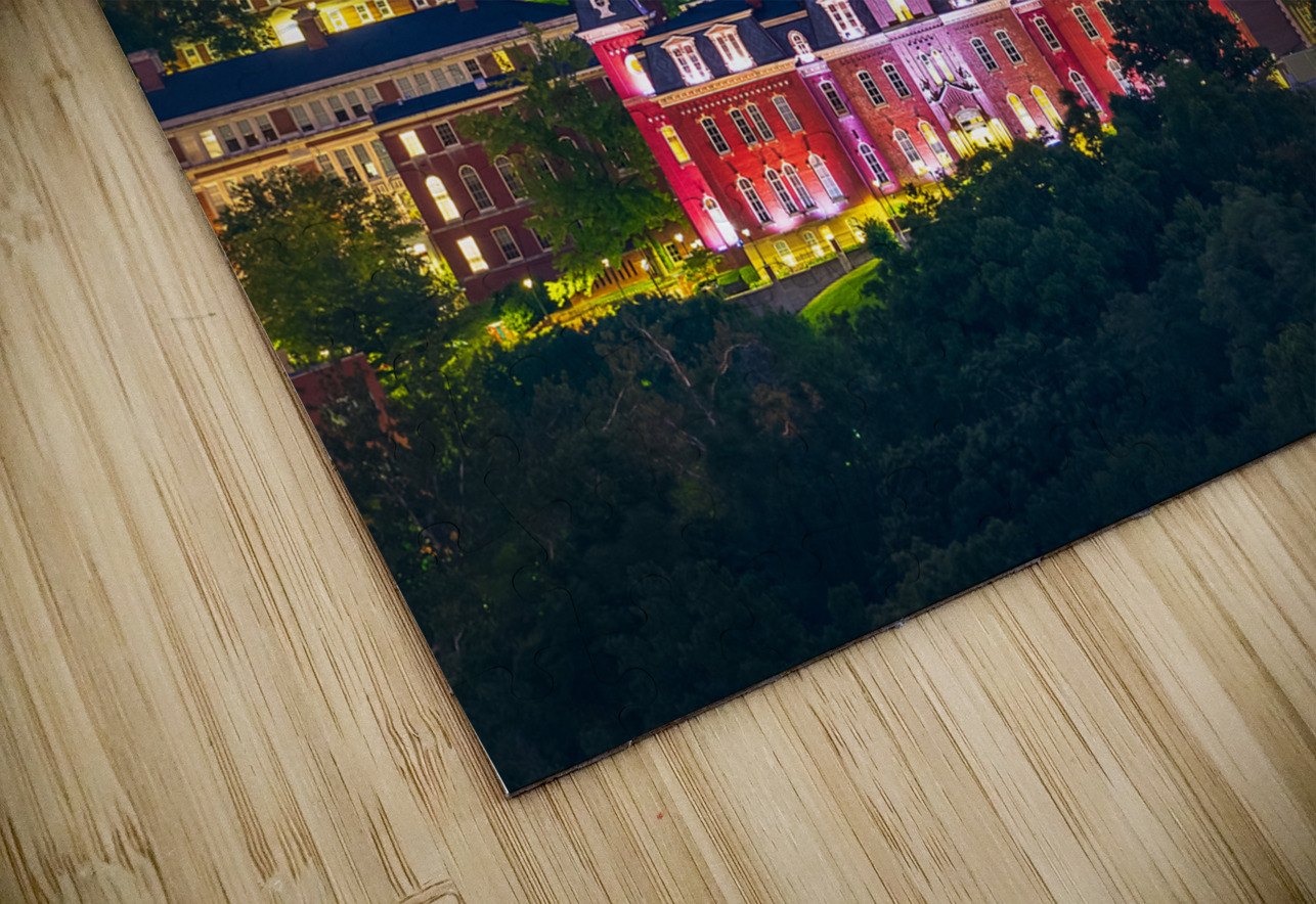 Downtown campus of West Virginia university at nightfall Steve Heap Puzzle