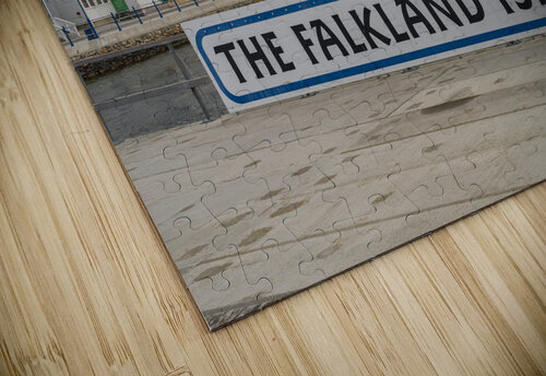 Welcome to Falklands sign in Stanley Falkland Islands Steve Heap puzzle