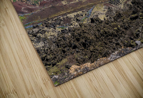 View from volcanic summit of Eldfell with Viking Neptune cruise Steve Heap puzzle