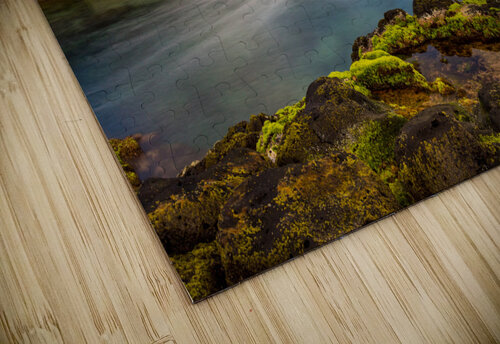 Long exposure image of the pool known as Queens Bath on  Kauai Steve Heap puzzle