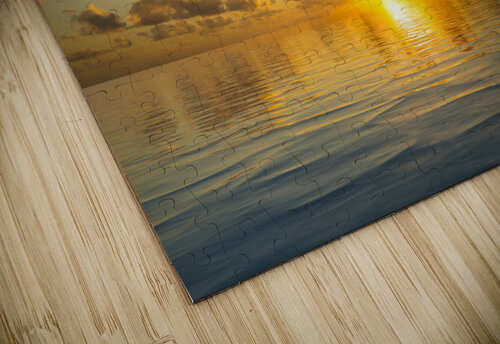 Beautiful sunset reflected in a calm peaceful ocean Steve Heap puzzle
