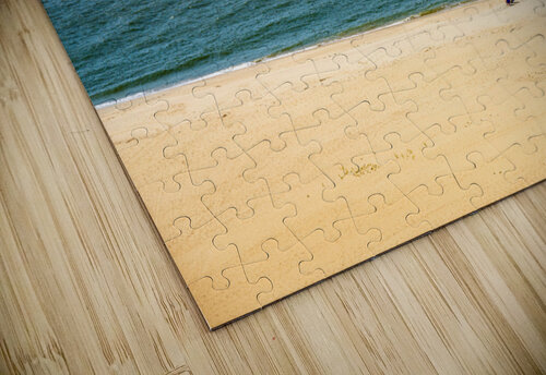 Single couple on wide beach at Cape May Point jigsaw puzzle