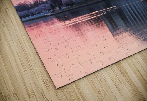 Cherry Blossom and Jefferson Memorial at sunrise Steve Heap puzzle