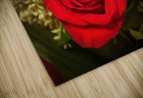 Oil painting of red rose bouquet Steve Heap puzzle