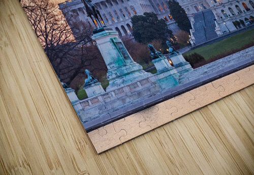 Sunrise behind the dome of the Capitol Steve Heap puzzle