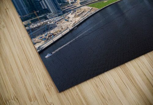 Offices and apartments of Dubai Business Bay with district behin Steve Heap puzzle