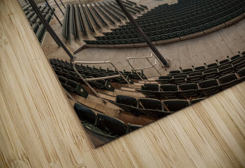 Fisheye lens view of Ruby Amphitheater in Morgantown WV Steve Heap puzzle
