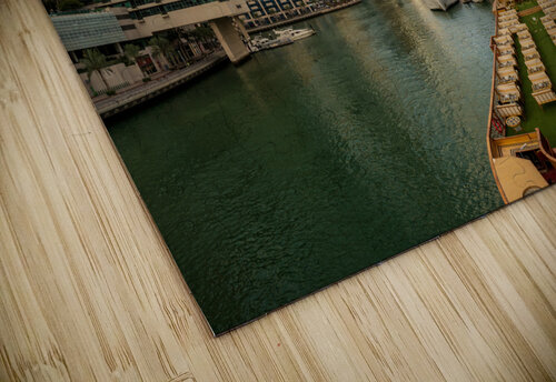 Fisheye view of cruise restaurant docked at Dubai Marina Steve Heap puzzle
