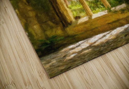 Digital oil painting of the windows of St Dunstan church Steve Heap puzzle