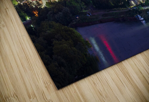 Downtown campus of West Virginia university at nightfall Steve Heap puzzle