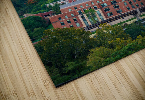 Brooks Hall and Woodburn Hall at sunset in Morgantown WV Steve Heap puzzle
