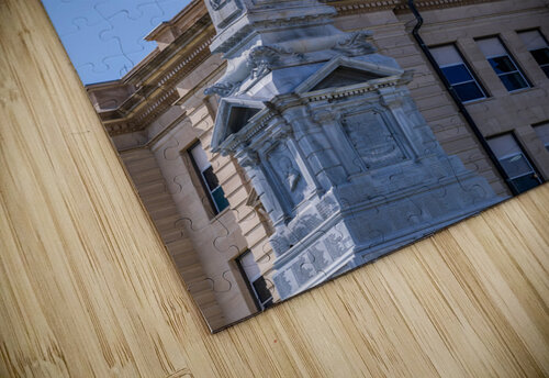 Facade and clock tower of Winneshiek County Courthouse Decorah Steve Heap puzzle