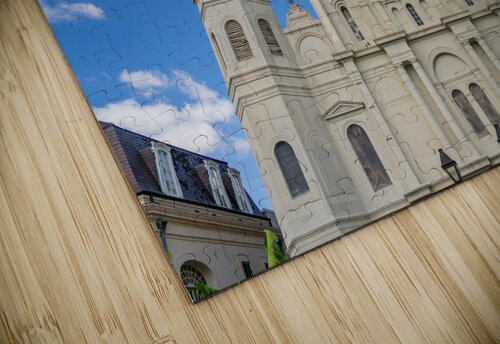 Facade of Cathedral Basilica of Saint Louis in New Orleans LA Steve Heap puzzle