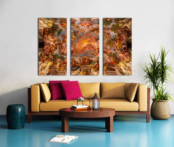 Ceiling painting in the Galleria Borghese Split Canvas print
