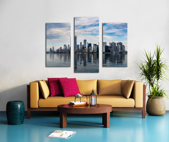 Panorama of Manhattan with calm artificial water Canvas print