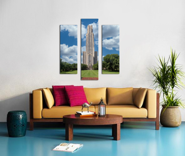 Cathedral of Learning building at the University of Pittsburgh Canvas print