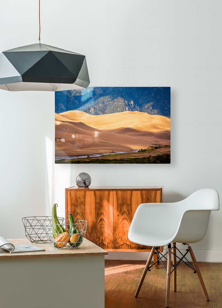 Detail of Great Sand Dunes NP   HD Metal print with Floating Frame on Back