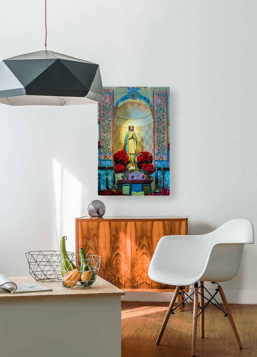 La Purisima Conception mission CA  HD Metal print with Floating Frame on Back