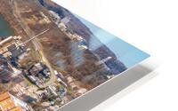 Aerial drone panorama of Woodburn Hall at WVU HD Metal print