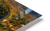Aerial view of Appalachian Gap Road in Vermont Impression metal HD