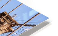 Detail of suspension on Brooklyn Bridge HD Metal print