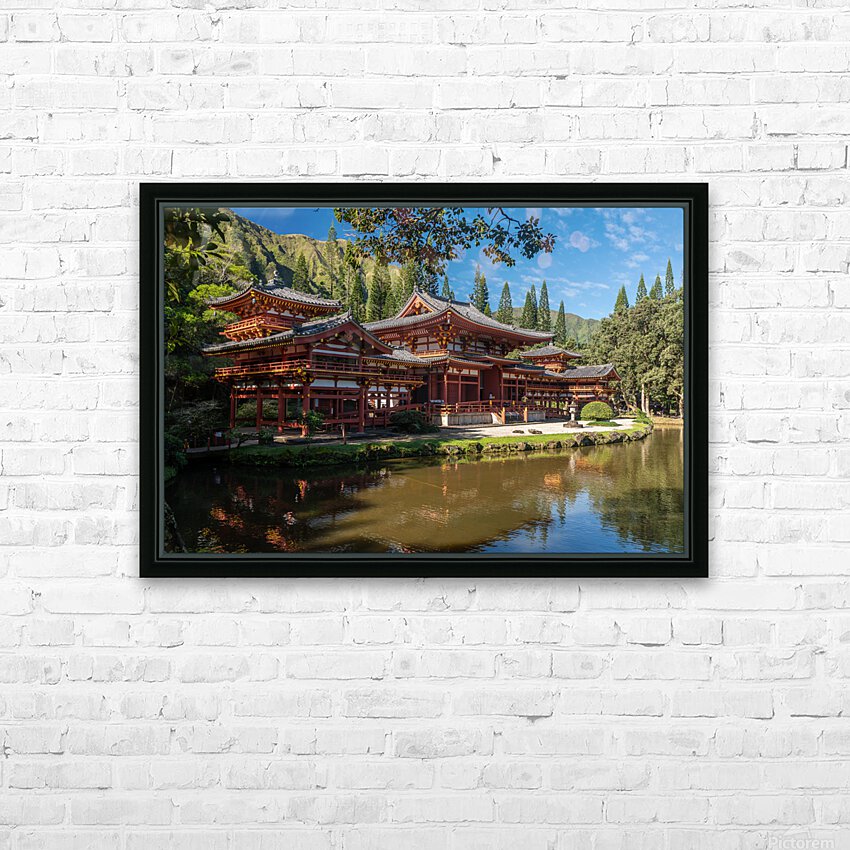 Byodo In buddhist temple on Oahu Hawaii HD Sublimation Metal print with Decorating Float Frame (BOX)