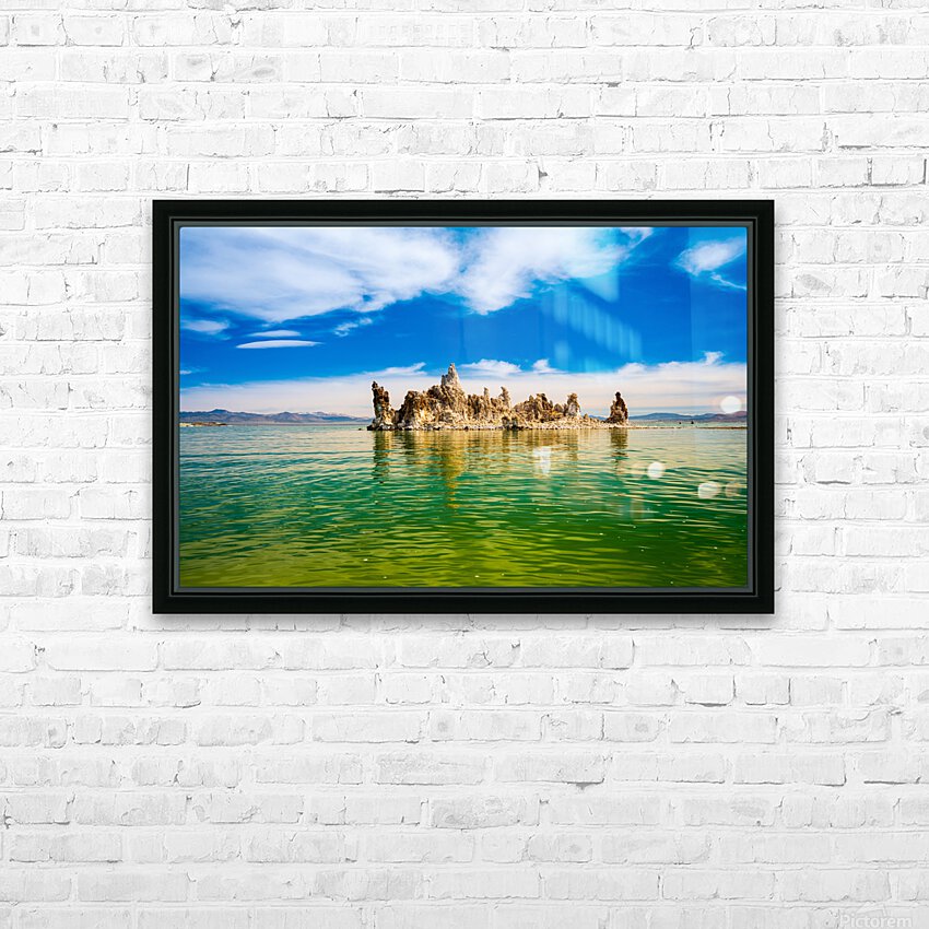 Tufa in the salty waters of Mono Lake  HD Sublimation Metal print with Decorating Float Frame (BOX)